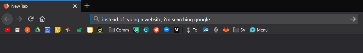 Searching for google